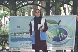 برگزاری جلسه آموزشی به مناسبت هفته سلامت در پارک فدک شهرستان اسلامشهر